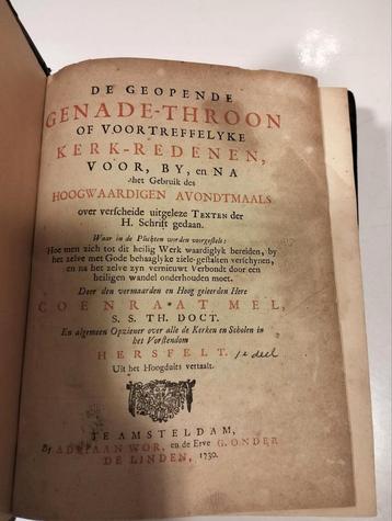 Coenraat Mel. De geopende genadetroon. beschikbaar voor biedingen