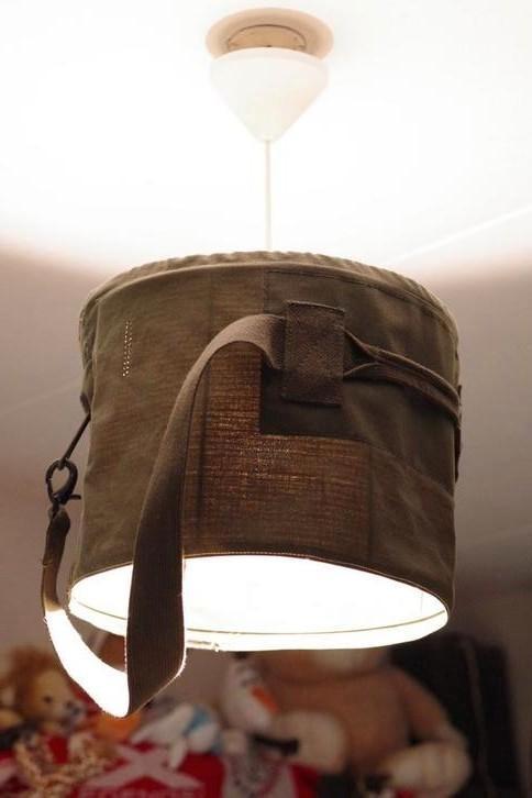 Hang/ plafond lamp gemaakt van een plunjebaal, Huis en Inrichting, Lampen | Hanglampen, Zo goed als nieuw, Minder dan 50 cm, Metaal