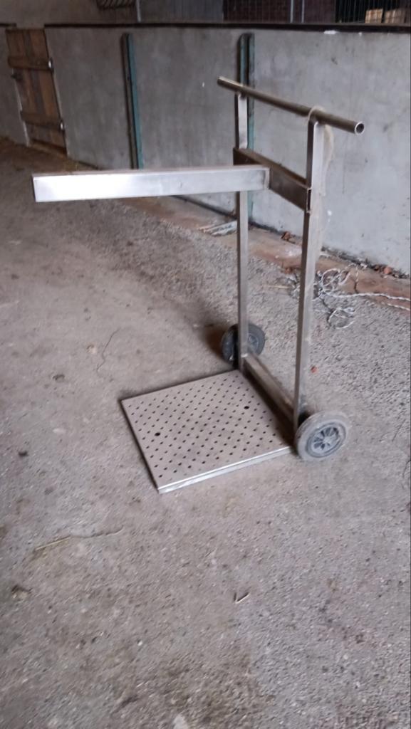 Metalen zadel / tuig kar, Dieren en Toebehoren, Paarden en Pony's | Overige Paardenspullen, Zo goed als nieuw, Overige soorten