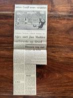 Voetbal krantenartikel Haarlem Ajax oktober 1973, Verzamelen, Ophalen of Verzenden, Knipsel(s)