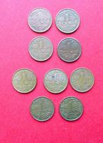9 x Nederlandse Antillen 1 cent 1952-1968, Postzegels en Munten, Munten | Nederland, Ophalen of Verzenden, Koningin Juliana, 1 cent