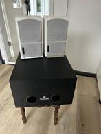 wharfedale  satelliite systeem, Gebruikt, 60 tot 120 watt, Front, Rear of Stereo speakers, Ophalen