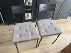 IKEA SANDSBERG chair, black/brown set of 2, Gebruikt, Twee, Zwart, Ophalen of Verzenden