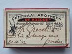 Centraal Apotheek doosje De Koedoe Den Haag, Verzamelen, Ophalen of Verzenden, Gebruikt, Overige typen