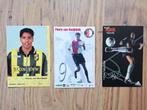 3x Spelerskaarten Feyenoord/Vitesse Pier van Hooijdonk, Verzamelen, Verzenden, Zo goed als nieuw, Feyenoord, Spelerskaart