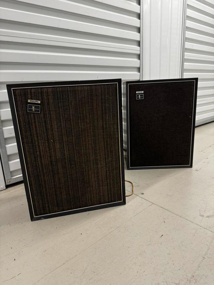 Philips 22RH456/01R luidsprekers – vintage 70s – 40W / 4 Ohm, Muziek en Instrumenten, Versterkers | Bas en Gitaar, Gebruikt, Minder dan 50 watt