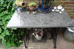 Tafel met granieten blad ., Ophalen, Gebruikt, 50 tot 100 cm, 50 tot 100 cm