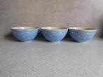 Kom 14,5 cm. Blauw witte Stippen, Huis en Inrichting, Keuken | Servies, Gebruikt, Keramiek, Ophalen of Verzenden, Kom(men)