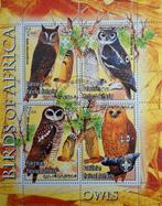 4 prachtige verschillende blokken vogels - gestempeld, Ophalen of Verzenden