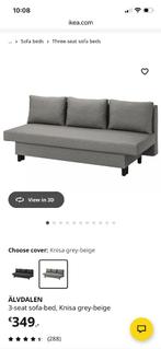 IKEA ÄLVDALEN 3-Seater Sofa Bed – Knisa Grey-Beige, Ophalen, Gebruikt, Driepersoons