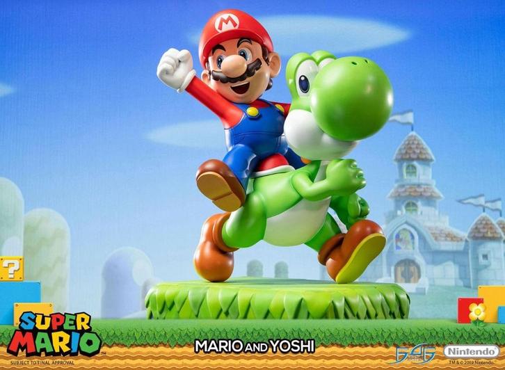 First 4 Figures Super Mario Nintendo Mario and Yoshi statue, Verzamelen, Beelden en Beeldjes, Nieuw, Overige typen, Ophalen of Verzenden