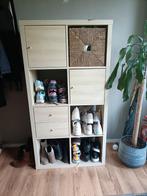 IKEA Kallax Vakkenkast incl deurtjes en lades, 50 tot 100 cm, 25 tot 50 cm, Wood, Overige materialen
