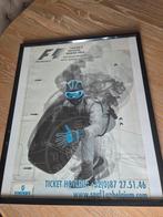 Formula 1 vintage wedstrijd poster Francorchamps 2002, Ophalen of Verzenden, Auto's