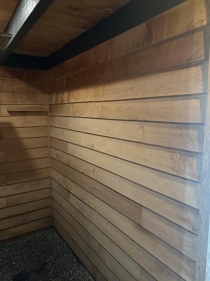 Eiken planken - ca. 10-12m2, Doe-het-zelf en Verbouw, Hout en Planken, Gebruikt, Plank, Eiken, Minder dan 200 cm, Minder dan 25 mm