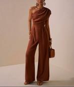 Jumpsuit one shoulder maat S, Kleding | Dames, Jumpsuits, Ophalen of Verzenden, Zo goed als nieuw, Bruin