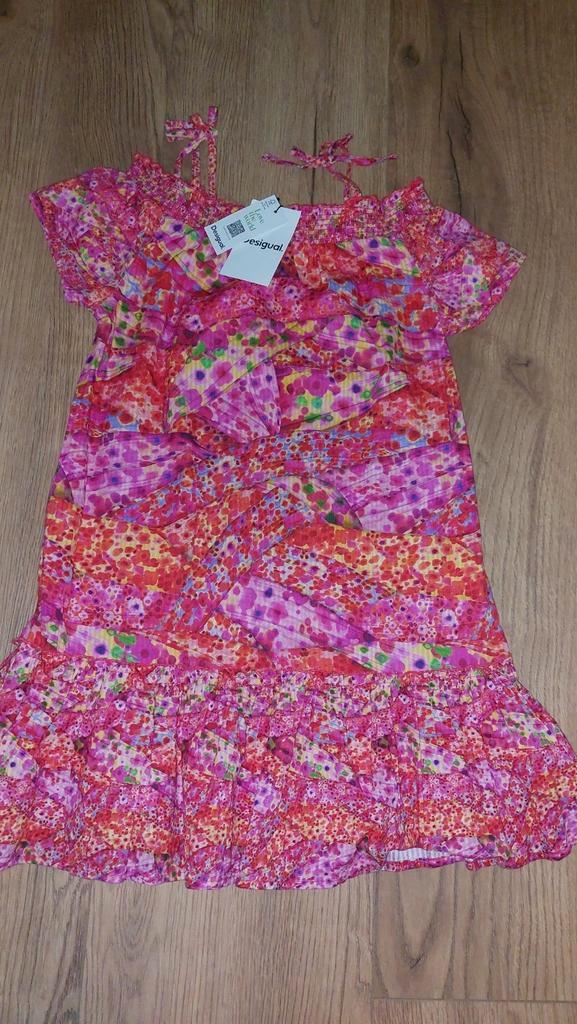 Desigual jurkje nieuw mt 134/140, Kinderen en Baby's, Kinderkleding | Maat 134, Nieuw, Meisje, Jurk of Rok, Ophalen of Verzenden