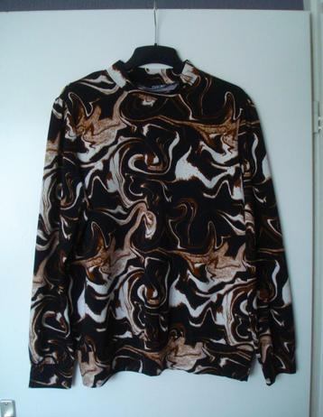 ZGAN - Norah tuniek top - bruin/creme/zwart - mt L 42-44 beschikbaar voor biedingen