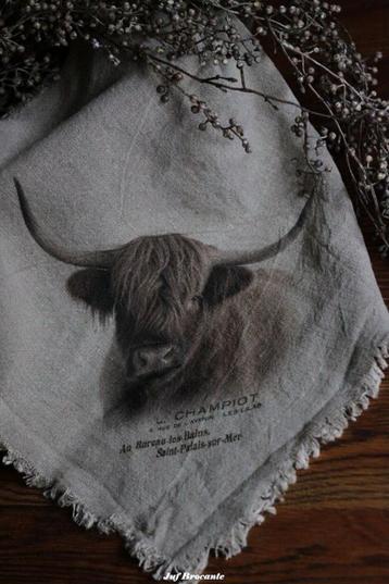  Shabby doek 'hooglander' beschikbaar voor biedingen