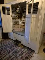 Bedstee Kids Factory - 200x90 Matras, Ophalen, 85 tot 100 cm, Zo goed als nieuw, Lattenbodem