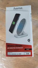 Hama Wireless charger QI-10S-FAB, 10, Telecommunicatie, Mobiele telefoons | Telefoon-opladers, Nieuw, Ophalen of Verzenden, Overige merken