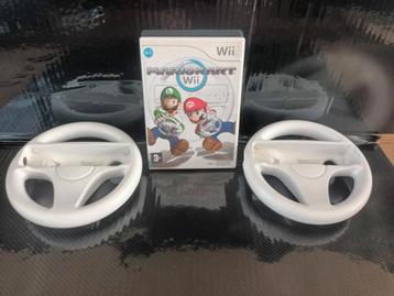 Mario Kart Wii + 2 Sturen beschikbaar voor biedingen