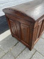 antieke kist met bollend deksel, 110x50cm, hoog 59 cm, Huis en Inrichting, Minder dan 50 cm, De doofpot, 100 tot 150 cm, 50 tot 75 cm