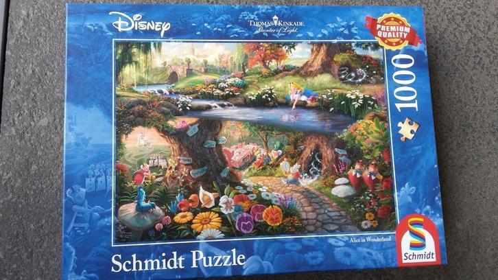 Thomas Kinkade Walt Disney Alice in Wonderland puzzel nieuw, Hobby en Vrije tijd, Denksport en Puzzels, Nieuw, Legpuzzel, 500 t/m 1500 stukjes
