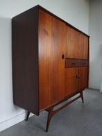 Louis van Teeffelen Wébé Highboard Kast – Vintage uit de Jar, Ophalen, 100 tot 150 cm, ., Met deur(en)
