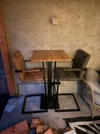 Barkrukken met Tafel - Set, Gebruikt, 100 tot 150 cm, Ophalen of Verzenden, Metaal