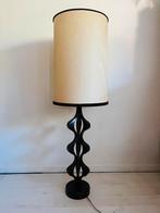 Vintage midcentury XL tafellamp vloerlamp hout jaren ‘60, Ophalen of Verzenden, Vintage midcentury, Zo goed als nieuw, Hout