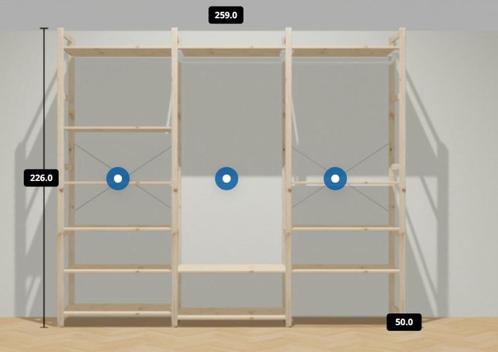 IKEA Ivar kast te koop - 50cm diep, Huis en Inrichting, Kasten | Kledingkasten, Gebruikt, 200 cm of meer, 200 cm of meer, 50 tot 75 cm