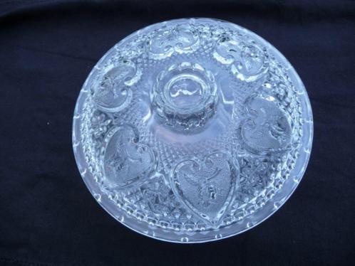 Indonesia Pasari geperstglas bonbon schaal VINTAGE, Huis en Inrichting, Woonaccessoires | Schalen en Manden, Zo goed als nieuw