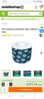 PIF Isolatietape Luchtdicht 100mm x 25m, Overige materialen, Nieuw, Ophalen of Verzenden, 15 m² of meer