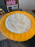 Okergeel rond boxkleed 90cm met stippen, Ophalen, Zo goed als nieuw