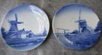 2 x vintage Hollandse wandbord 24 cm - Molen -samen 7,--, Ophalen of Verzenden