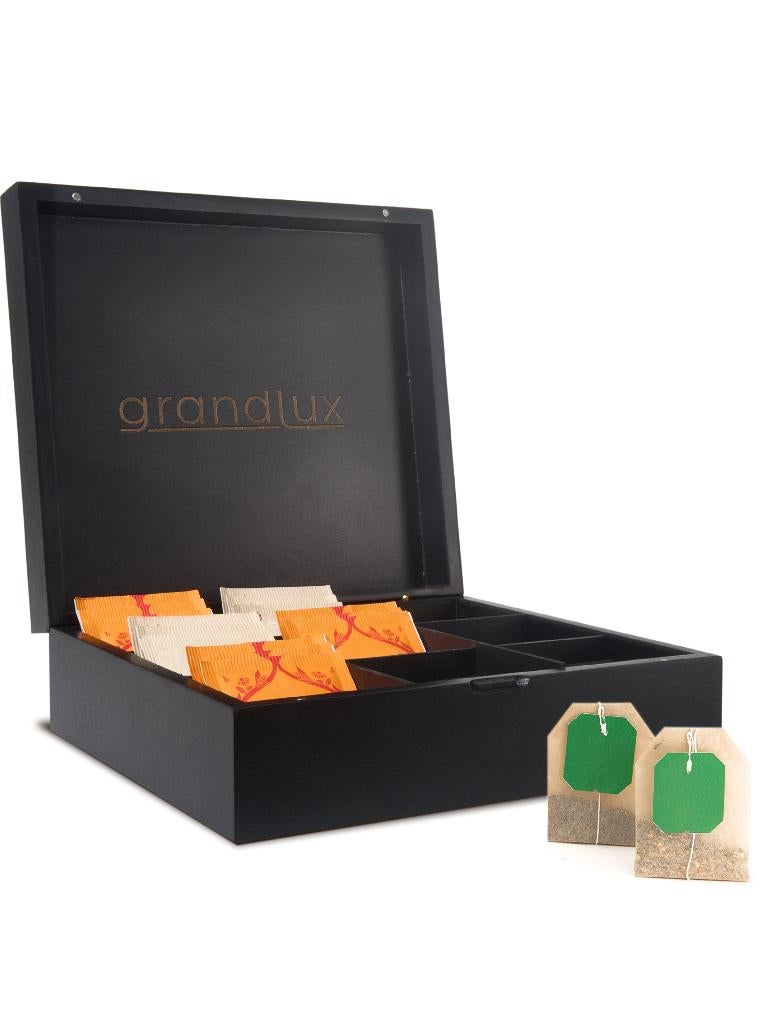Grandlux Theedoos 9 Vaks - Ruime Vakken - Bamboe, Verzenden, Nieuw