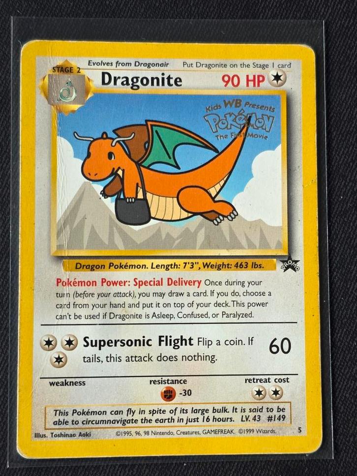 Dragonite Promo - WP 5 -  Played - Black Star, Verzamelen, Poppetjes en Figuurtjes, Gebruikt, Ophalen of Verzenden