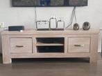 Smoke White tv meubel, Elmwood, Ophalen, 100 tot 150 cm, Zo goed als nieuw, Minder dan 100 cm