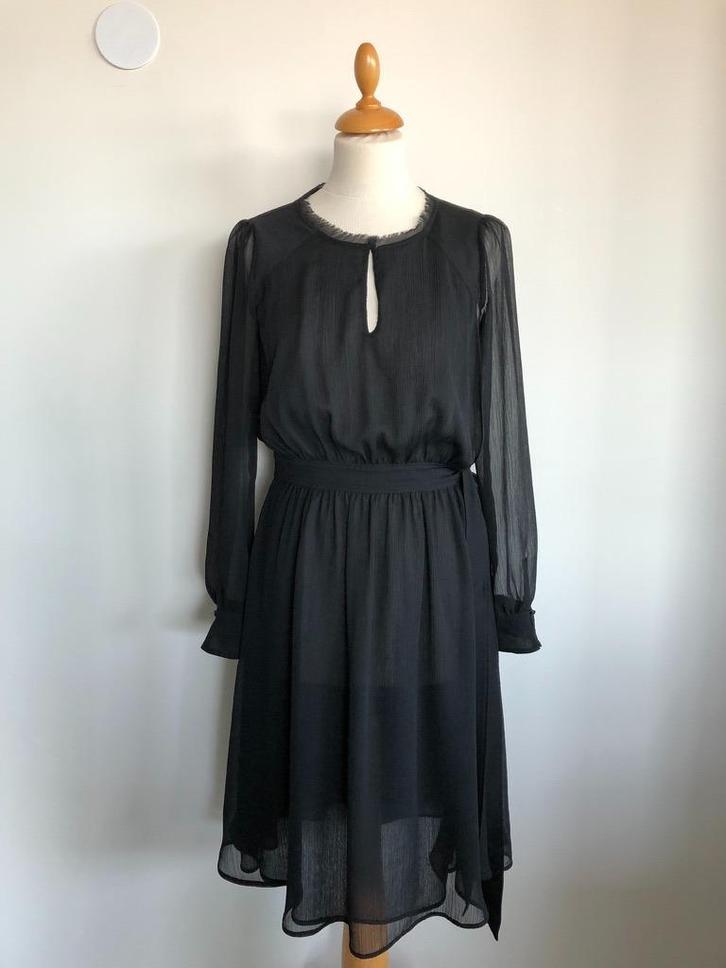 LUISA CERANO jurk, maat 36, Kleding | Dames, Jurken, Zo goed als nieuw, Maat 36 (S), Zwart, Onder de knie, Verzenden