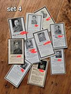 10X duitse ww2 bidprentjes 1943 / deathcards / Sterbebild -4, Ophalen of Verzenden, Bidprentje