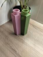 Roze en groene Ikea Somrig vaasjes, Huis en Inrichting, Woonaccessoires | Vazen, Glas, Ophalen of Verzenden, Zo goed als nieuw