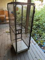 metalen transportkar (rolcontainer / kooi op wielen), Doe-het-zelf en Verbouw, Transportwagens, Ophalen of Verzenden, Transportkar