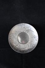 Antieke Japanse verzilverde bronzen schotels set van 3, Ophalen of Verzenden