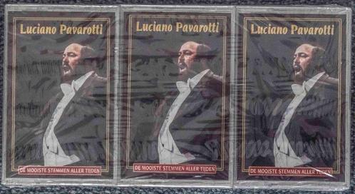 Luciano Pavarotti 3 cassettebandjes, nieuwstaat nog gesealed, Cd's en Dvd's, Cassettebandjes, Nieuw in verpakking, Origineel, Klassiek