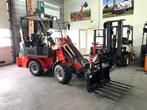 Nieuwe EVERUN ER1000 kniklader met mestklem, bak en vorken., Ophalen of Verzenden, Wiellader of Shovel, Info@kerremans-machines.nl