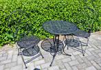 Hele mooie complete nieuwe ijzeren bistrosets., Tuin en Terras, 2 zitplaatsen, Overige materialen, Bijzettafel, Nieuw