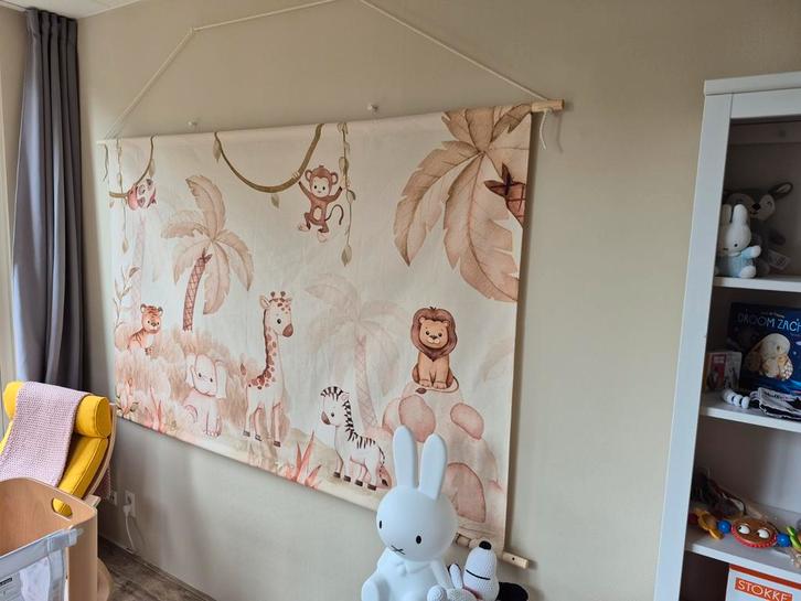 Wandkleed Jungle Thema 205x137cm, Kinderen en Baby's, Kinderkamer | Inrichting en Decoratie, Ophalen