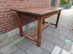 Antieke Franse eiken boerentafel: 161 x 81 cm, Ophalen