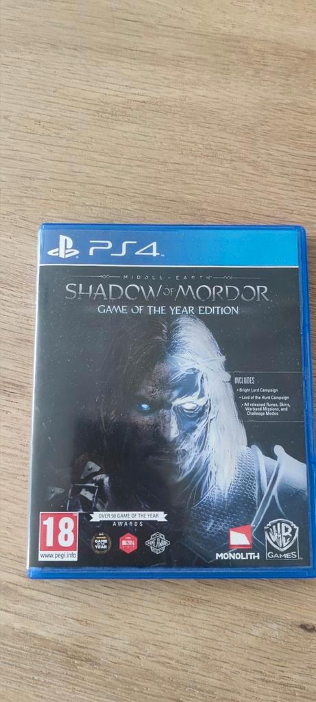 Middle-earth: Shadow of Mordor, GOTY, PS4, Spelcomputers en Games, Games | Sony PlayStation 4, Zo goed als nieuw, Overige genres