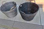 Manden 2 stuks, Huis en Inrichting, Ophalen, Nieuw, Rond, Riet